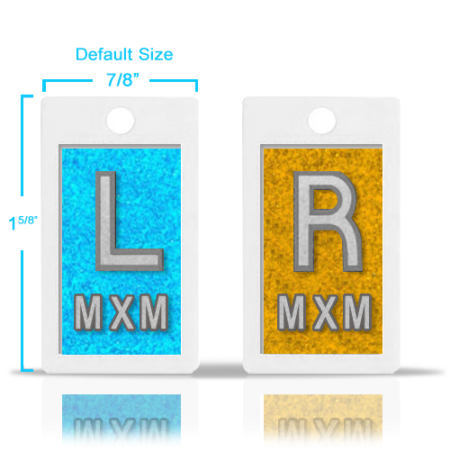 Plastic Lead X Ray Markers, Mix & Match Glitter Color